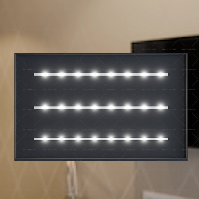 An example to show what DELD means. The backlight strip are evenly placed in order to support a better brightness uniformity.